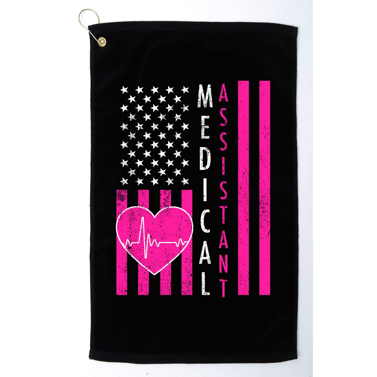 Medical Assistant USA Flag Golf Towel