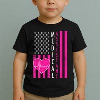 Medical Assistant USA Flag Toddler T-Shirt