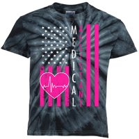 Medical Assistant USA Flag Kids Tie-Dye T-Shirt