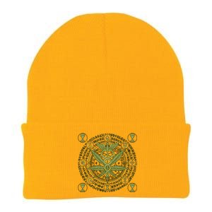 Medical Marijuana Alchemy Circle Knit Cap Winter Beanie