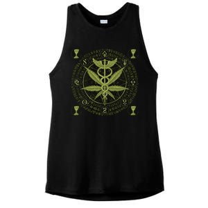 Medical Marijuana Alchemy Circle Ladies PosiCharge Tri-Blend Wicking Tank