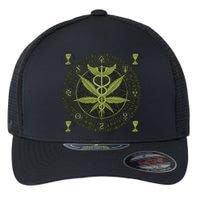 Medical Marijuana Alchemy Circle Flexfit Unipanel Trucker Cap