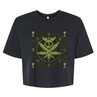 Medical Marijuana Alchemy Circle Bella+Canvas Jersey Crop Tee