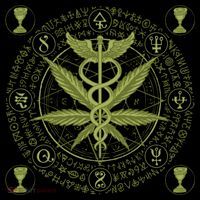Medical Marijuana Alchemy Circle Performance Shirt
