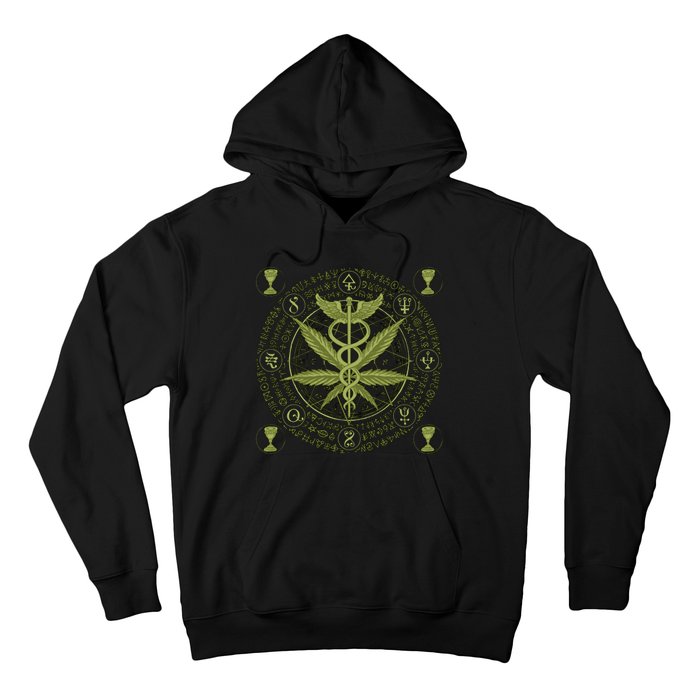 Medical Marijuana Alchemy Circle Hoodie