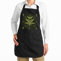Medical Marijuana Alchemy Circle Apron