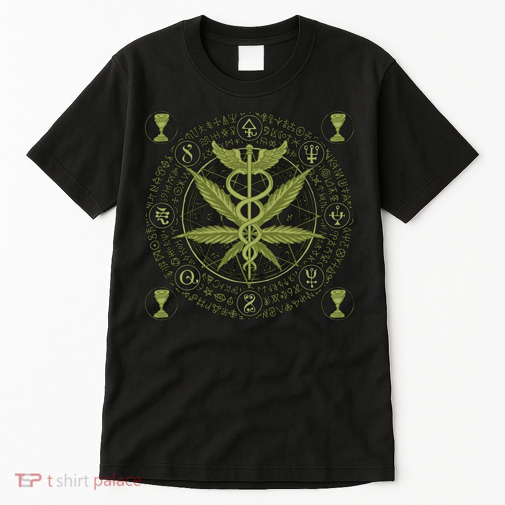 Medical Marijuana Alchemy Circle Tall T-Shirt