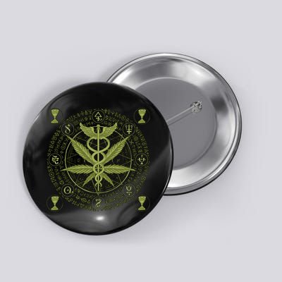 Medical Marijuana Alchemy Circle Button