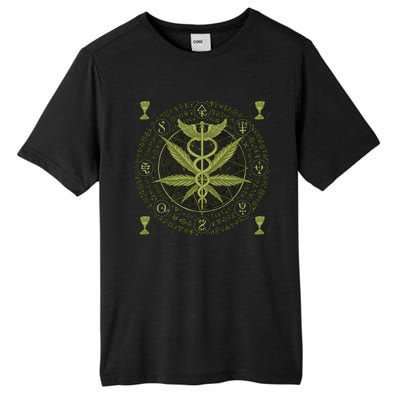 Medical Marijuana Alchemy Circle Tall Fusion ChromaSoft Performance T-Shirt