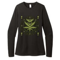 Medical Marijuana Alchemy Circle Womens CVC Long Sleeve Shirt