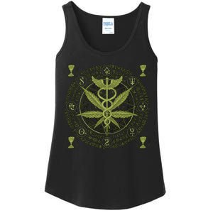 Medical Marijuana Alchemy Circle Ladies Essential Tank