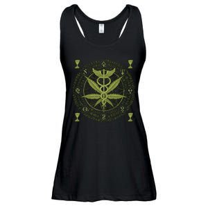 Medical Marijuana Alchemy Circle Ladies Essential Flowy Tank