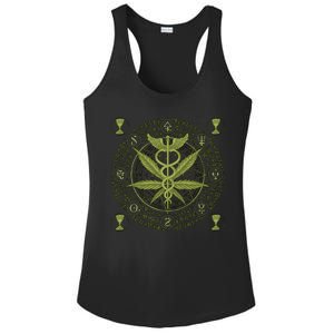 Medical Marijuana Alchemy Circle Ladies PosiCharge Competitor Racerback Tank