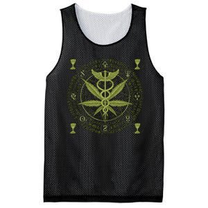 Medical Marijuana Alchemy Circle Mesh Reversible Basketball Jersey Tank