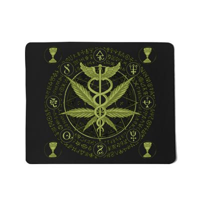 Medical Marijuana Alchemy Circle Mousepad