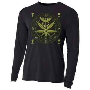 Medical Marijuana Alchemy Circle Cooling Performance Long Sleeve Crew