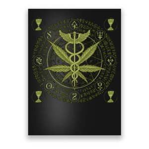 Medical Marijuana Alchemy Circle Poster