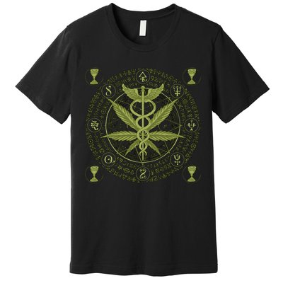 Medical Marijuana Alchemy Circle Premium T-Shirt
