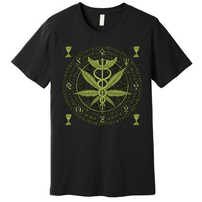 Medical Marijuana Alchemy Circle Premium T-Shirt