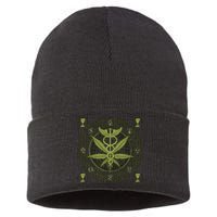 Medical Marijuana Alchemy Circle Sustainable Knit Beanie