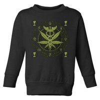 Medical Marijuana Alchemy Circle Toddler Sweatshirt