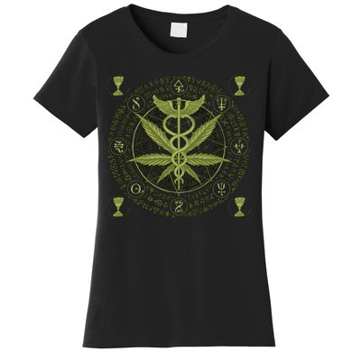 Medical Marijuana Alchemy Circle Women's T-Shirt