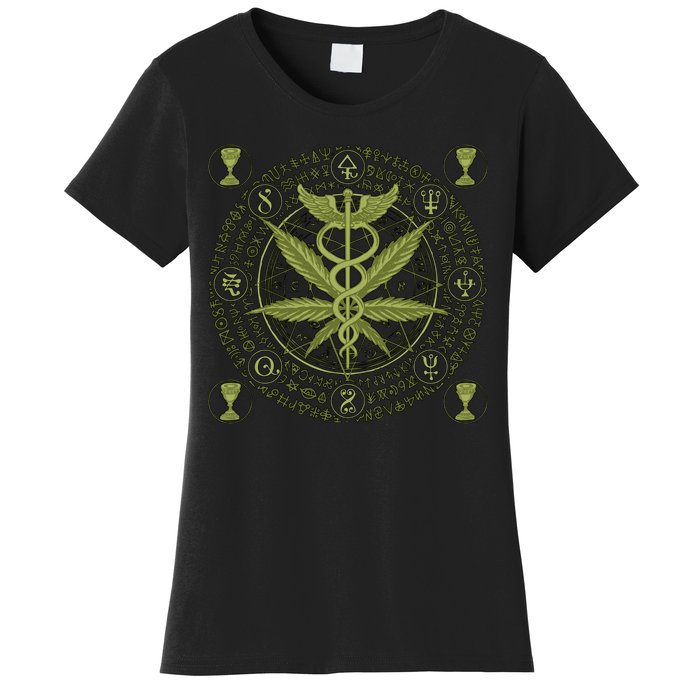 Medical Marijuana Alchemy Circle Women's T-Shirt