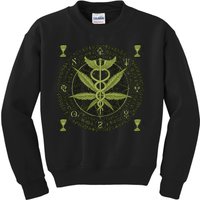 Medical Marijuana Alchemy Circle Kids Sweatshirt