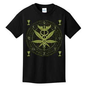 Medical Marijuana Alchemy Circle Kids T-Shirt