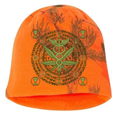 Medical Marijuana Alchemy Circle Kati - Camo Knit Beanie