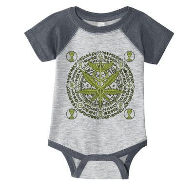 Medical Marijuana Alchemy Circle Infant Baby Jersey Bodysuit