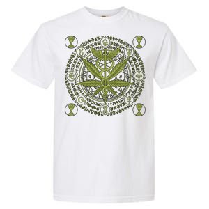 Medical Marijuana Alchemy Circle Garment-Dyed Heavyweight T-Shirt