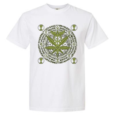 Medical Marijuana Alchemy Circle Garment-Dyed Heavyweight T-Shirt