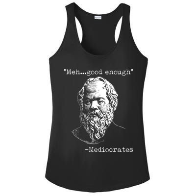 Mediocrates Meh Good Enough Ladies PosiCharge Competitor Racerback Tank