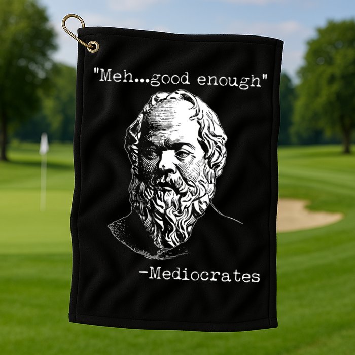Mediocrates Meh Good Enough Golf Towel