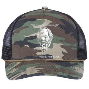 Mediocrates Meh Good Enough Retro Rope Trucker Hat Cap