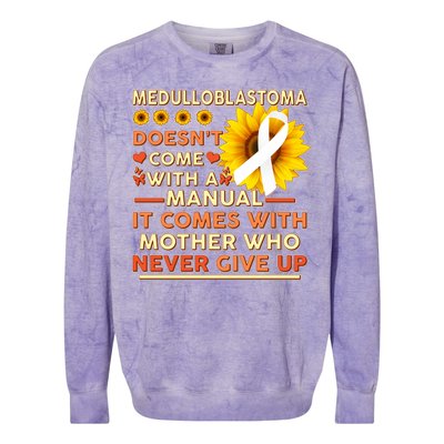 Medulloblastoma Awareness Colorblast Crewneck Sweatshirt