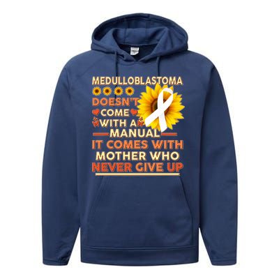 Medulloblastoma Awareness Performance Fleece Hoodie