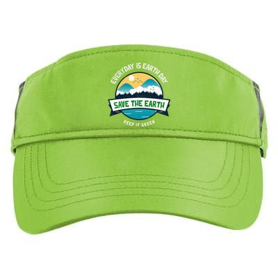 Make Everyday Earth Day Saving Mother Earth Landscape Design Gift Adult Drive Performance Visor