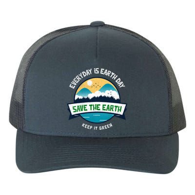 Make Everyday Earth Day Saving Mother Earth Landscape Design Gift Yupoong Adult 5-Panel Trucker Hat