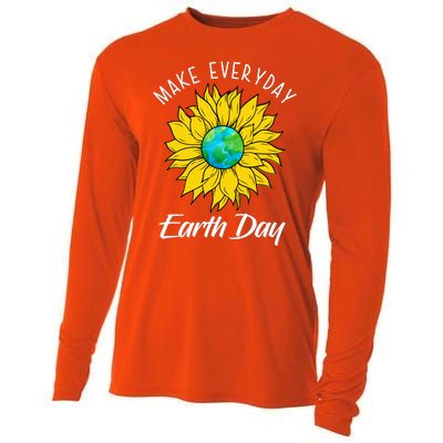 Make Everyday Earth Day Sunflower Cooling Performance Long Sleeve Crew