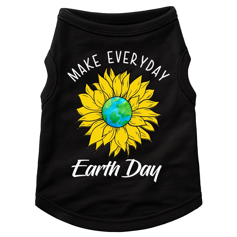 Make Everyday Earth Day Sunflower Doggie Tank