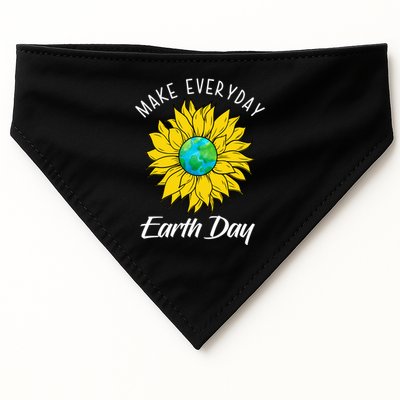 Make Everyday Earth Day Sunflower USA-Made Doggie Bandana
