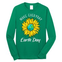 Make Everyday Earth Day Sunflower Long Sleeve Shirt