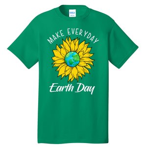 Make Everyday Earth Day Sunflower Tall T-Shirt