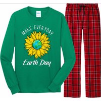 Make Everyday Earth Day Sunflower Long Sleeve Pajama Set