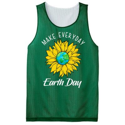 Make Everyday Earth Day Sunflower Mesh Reversible Basketball Jersey Tank