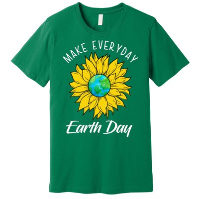 Make Everyday Earth Day Sunflower Premium T-Shirt