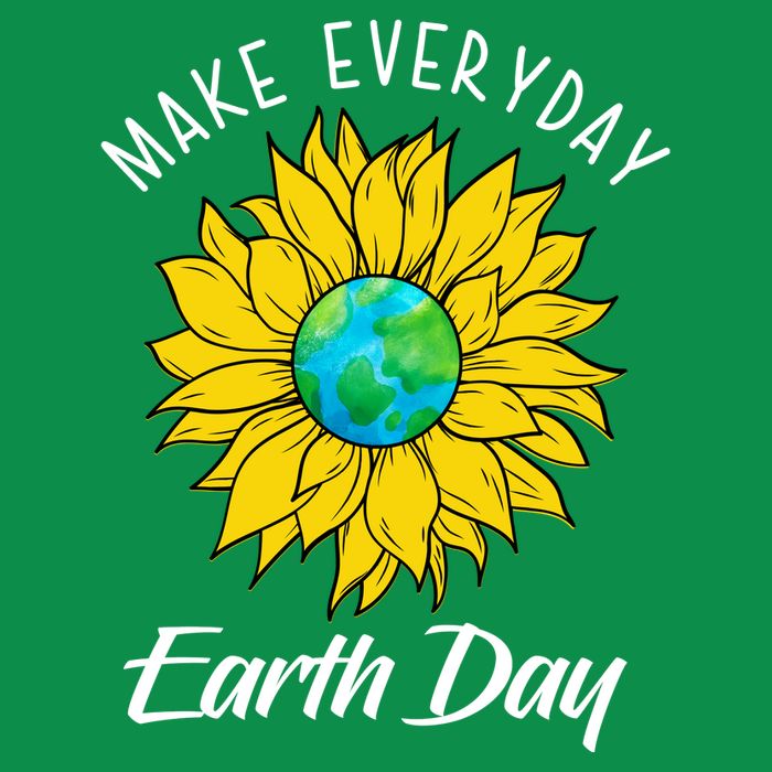 Make Everyday Earth Day Sunflower Toddler T-Shirt