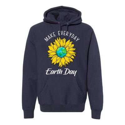 Make Everyday Earth Day Sunflower Premium Hoodie